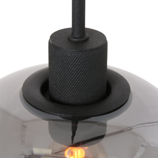 Steinhauer Lotus hanglamp – E27 (grote fitting) – smokeglas en zwart - Image 3