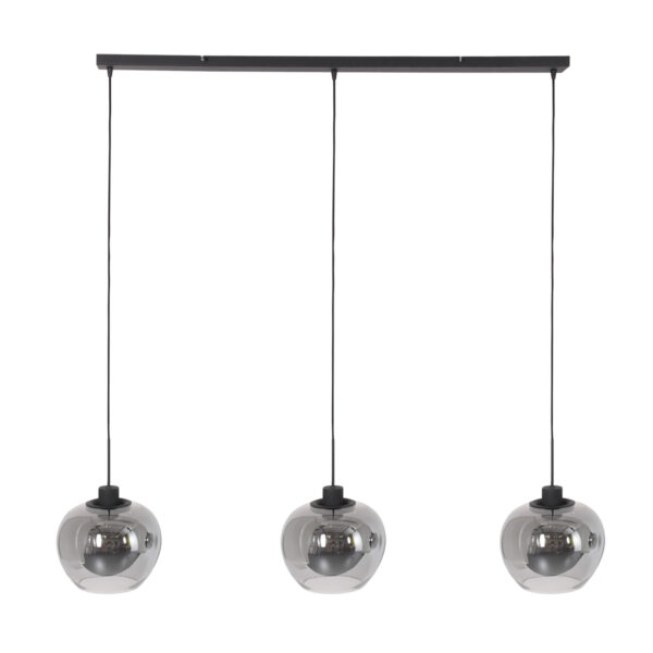 Steinhauer Lotus hanglamp – E27 (grote fitting) – smokeglas en zwart - Image 8