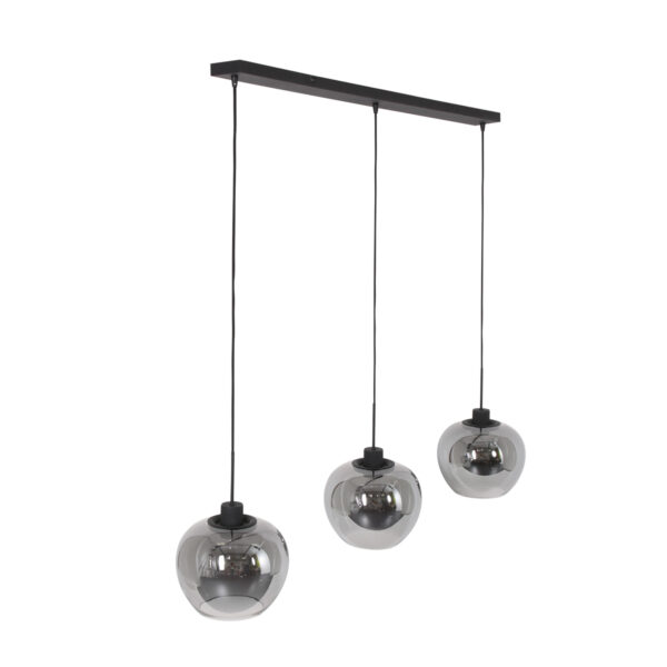 Steinhauer Lotus hanglamp – E27 (grote fitting) – smokeglas en zwart - Image 9