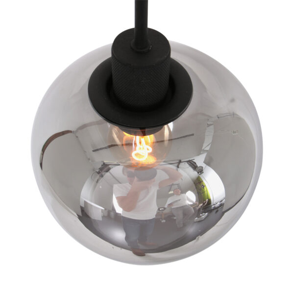 Steinhauer Lotus hanglamp – E27 (grote fitting) – smokeglas en zwart - Image 10