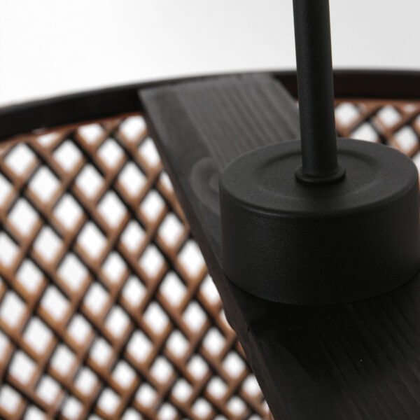 Steinhauer Ikaro hanglamp – In hoogte verstelbaar – E27 (grote fitting) – beuken en zwart - Image 11