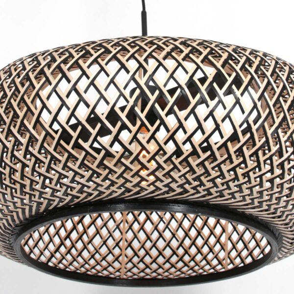 Steinhauer Ikaro hanglamp – In hoogte verstelbaar – E27 (grote fitting) – beuken en zwart - Image 12