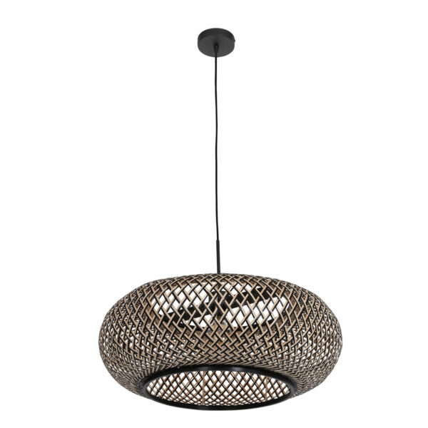 Steinhauer Ikaro hanglamp – In hoogte verstelbaar – E27 (grote fitting) – beuken en zwart - Image 9