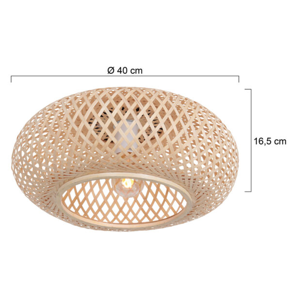 Plafondlamp bamboe Anne Lighting Maze - Image 5