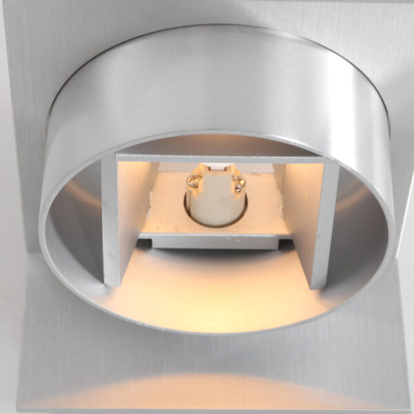 Steinhauer Muro wandlamp - 2700K - 300L - 3W - 14 cm diep - staal - Afbeelding 2