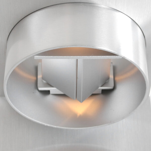 Steinhauer Muro wandlamp - 2700K - 300L - 3W - 14 cm diep - staal - Afbeelding 3