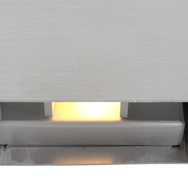 Steinhauer Muro wandlamp - 2700K - 300L - 3W - 7,5 cm diep - staal - Image 4