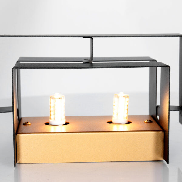 Steinhauer Muro wandlamp - 2700K - 600L - 6W - 20 cm breed - met gouden binnenzijde - zwart - Image 14
