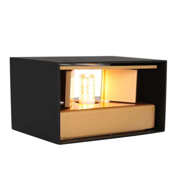 Steinhauer Muro wandlamp - 2700K - 300L - 3W - 7,5 cm diep - zwart - Image 3
