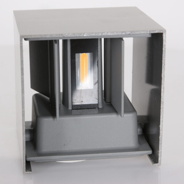 Steinhauer Muro wandlamp - kubus - 10x10 cm - ingebouwd LED - staal - Image 3