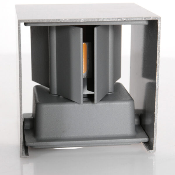 Steinhauer Muro wandlamp - kubus - 10x10 cm - ingebouwd LED - staal - Image 4