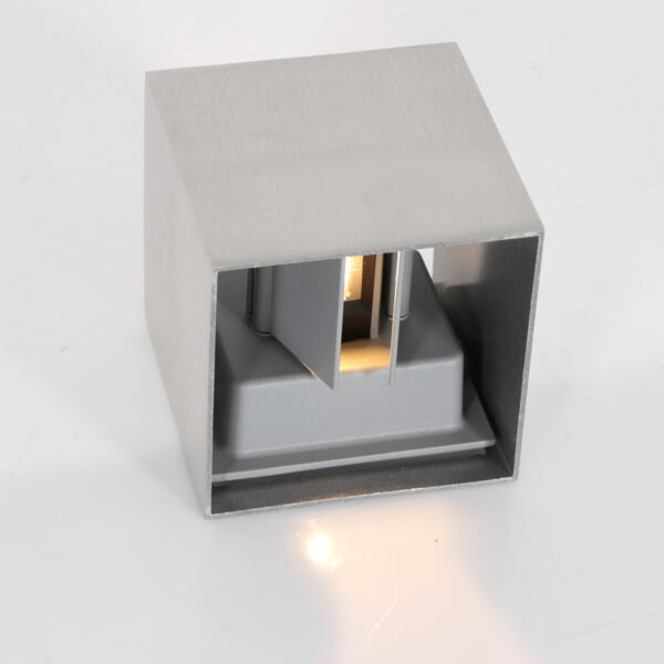 Steinhauer Muro wandlamp - kubus - 10x10 cm - ingebouwd LED - staal - Image 10