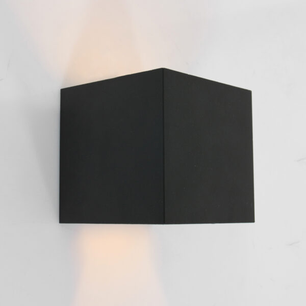 Steinhauer Muro wandlamp - kubus - 10x10 cm - ingebouwd LED - zwart - Image 5