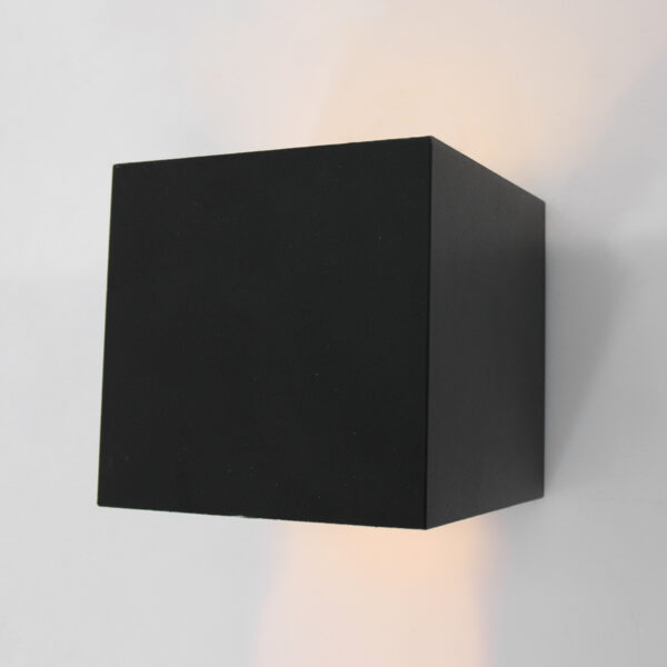 Steinhauer Muro wandlamp - kubus - 10x10 cm - ingebouwd LED - zwart - Image 6