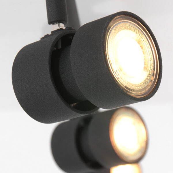 Steinhauer Natasja plafondlamp - vierlichts - LED - 90 cm breed - draai- en kantelbaar - zwart - Image 4
