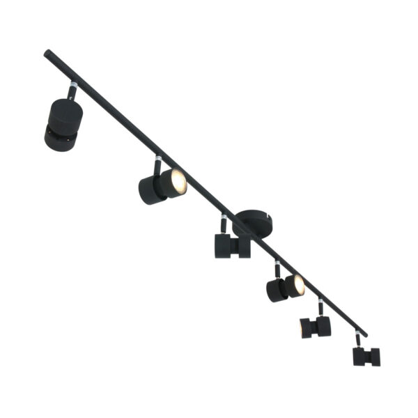 Steinhauer Natasja plafondlamp - zeslichts - LED - 134 cm breed - draai- en kantelbaar - zwart - Afbeelding 10