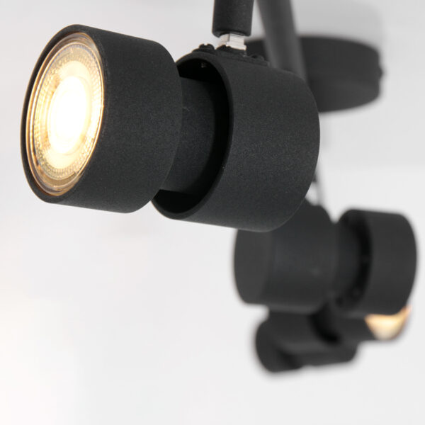 Steinhauer Natasja plafondlamp - vierlichts - LED - 90 cm breed - draai- en kantelbaar - zwart - Image 10