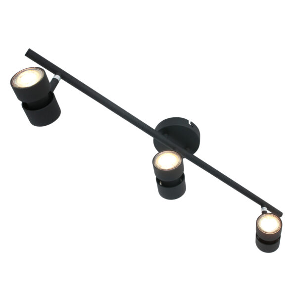 Steinhauer Natasja plafondlamp - drielichts - LED - 68 cm breed - draai- en kantelbaar - zwart - Image 11