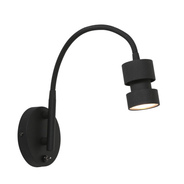 Steinhauer Natasja wandlamp - buigbaar - LED - GU10 - zwart - Image 13