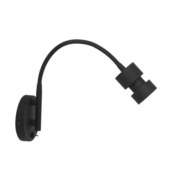 Steinhauer Natasja wandlamp - buigbaar - LED - GU10 - zwart - Image 8