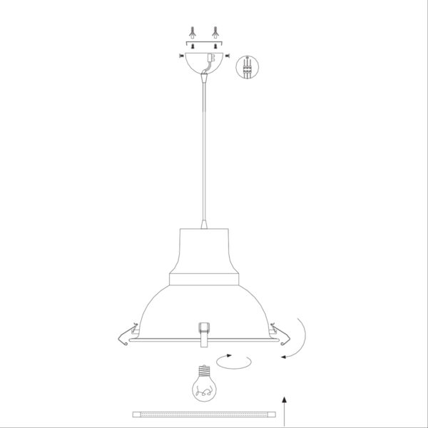 Steinhauer Parade hanglamp - Ø40 cm - in hoogte verstelbaar bij montage - zwart - Image 9