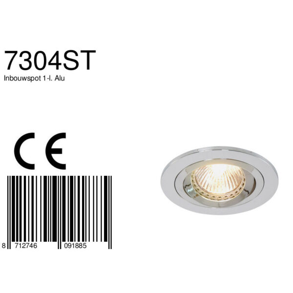 Steinhauer Brooklyn inbouwspot - Ø10 cm - rond - GU10 - staal - Image 7