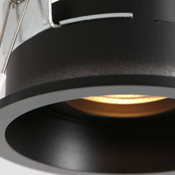Steinhauer Pélite spot - GU10 - Ø10 cm - IP20 - zaagmaat Ø8,5 cm - zwart - Image 10