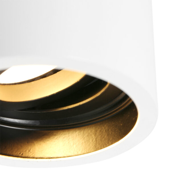 Mexlite Fay opbouwspot - rond - Ø8,5 cm - GU10 - wit - Image 3