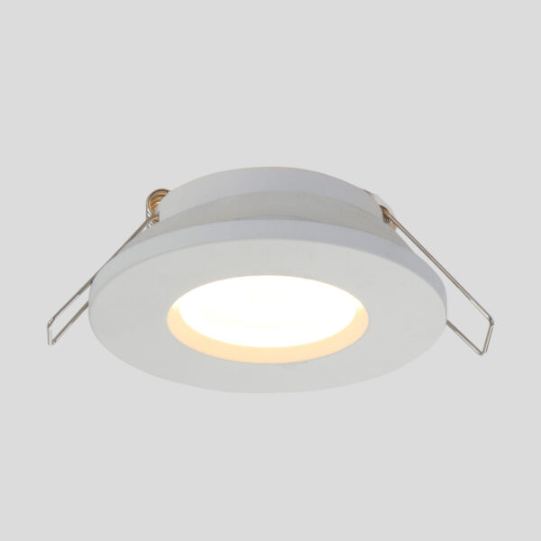 Steinhauer Pelite ronde inbouwspot - Ø 10 cm - GU10 - metaal - wit - Image 9