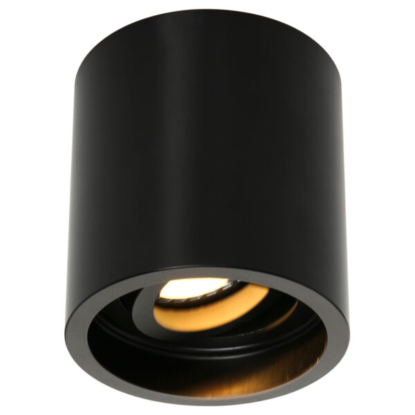 Mexlite Fay opbouwspot - rond - Ø8,5 cm - GU10 - zwart - Image 4