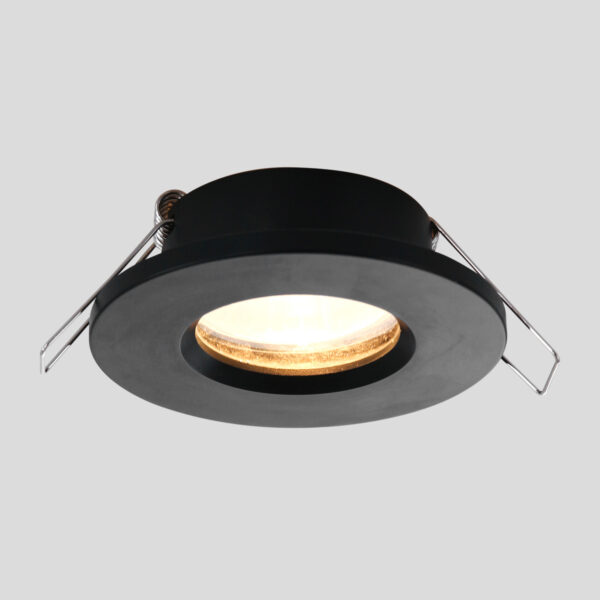 Steinhauer Pelite ronde inbouwspot - Ø 10 cm - GU10 - metaal - zwart - Image 9