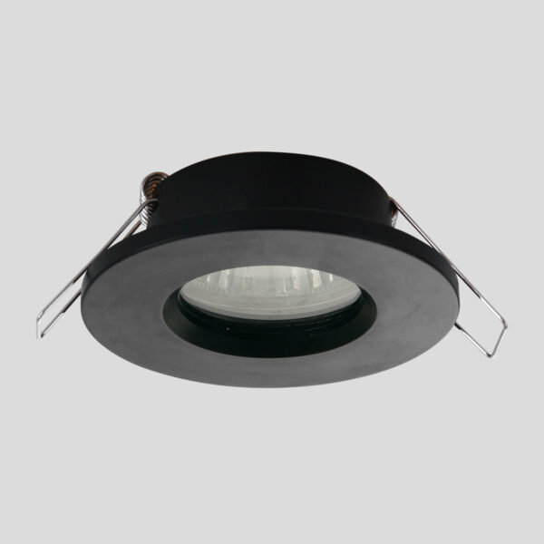 Steinhauer Pelite ronde inbouwspot - Ø 10 cm - GU10 - metaal - zwart - Image 10