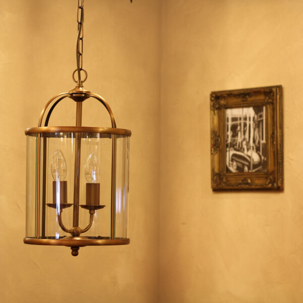 Steinhauer Pimpernel hanglamp - lantaarn - Ø20 cm - 2 lichts - staal met glas - Image 2
