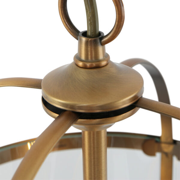 Steinhauer Pimpernel hanglamp - lantaarn - Ø20 cm - 2 lichts - staal met glas - Image 3