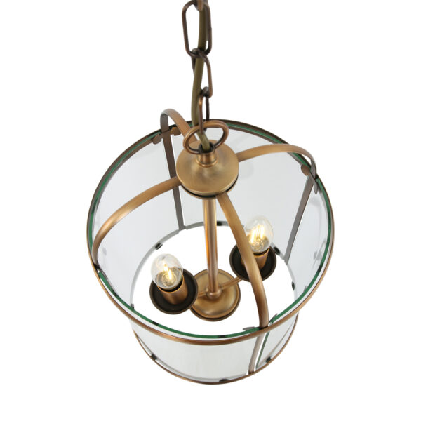 Steinhauer Pimpernel hanglamp - lantaarn - Ø20 cm - 2 lichts - staal met glas - Image 4