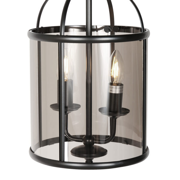 Steinhauer Pimpernel hanglamp –– smokeglas en zwart - Image 3