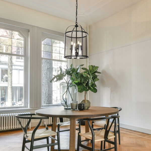 Steinhauer Pimpernel hanglamp –– smokeglas en zwart - Image 2