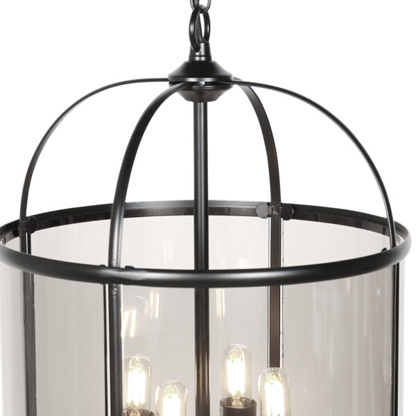 Steinhauer Pimpernel hanglamp –– smokeglas en zwart - Image 4