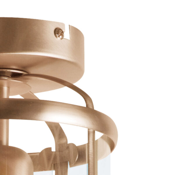 Steinhauer Pimpernel plafondlamp - lantaarn - Ø 16 cm - 26 cm hoog - E27 - brons - Afbeelding 2