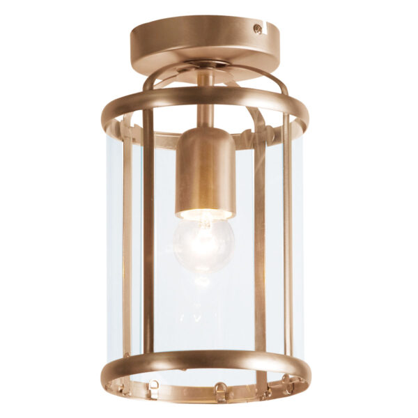 Steinhauer Pimpernel plafondlamp - lantaarn - Ø 16 cm - 26 cm hoog - E27 - brons - Afbeelding 9
