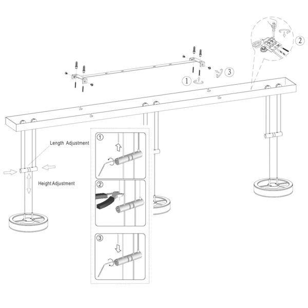 Steinhauer Piola hanglamp – In hoogte verstelbaar – Ingebouwd (LED) – staal en transparant - Image 7