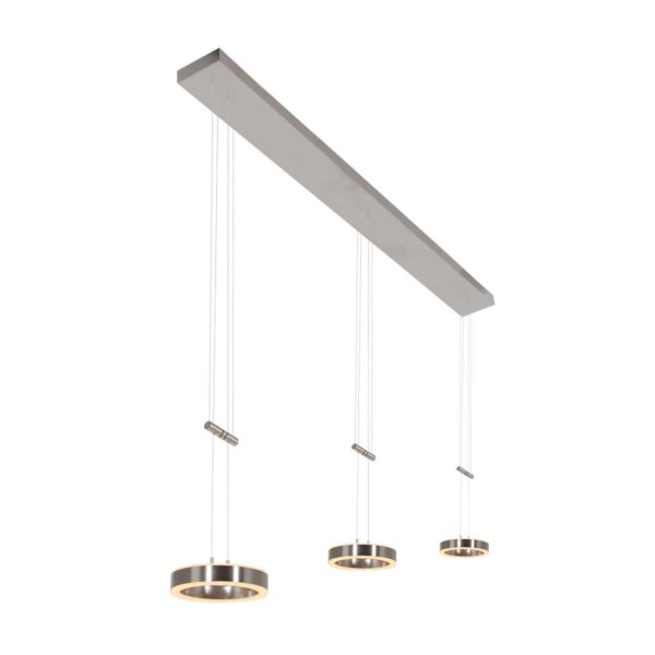 Steinhauer Piola hanglamp – In hoogte verstelbaar – Ingebouwd (LED) – staal en transparant - Image 8
