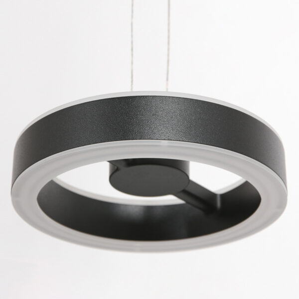 Steinhauer Piola hanglamp – In hoogte verstelbaar – Ingebouwd (LED) – transparant en zwart - Image 11
