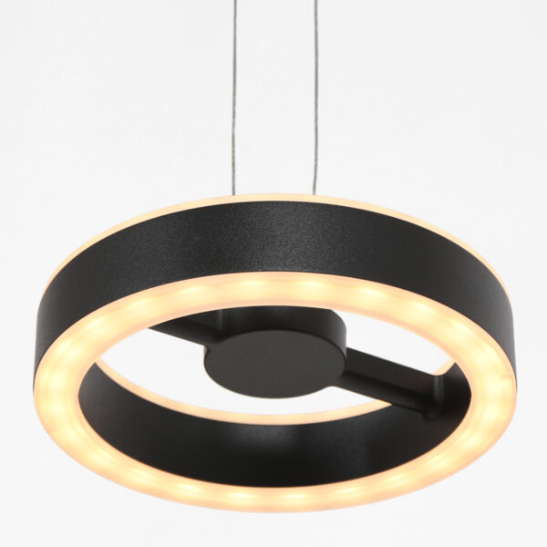 Steinhauer Piola hanglamp – In hoogte verstelbaar – Ingebouwd (LED) – transparant en zwart - Image 3