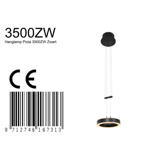 Steinhauer Piola hanglamp – ø 16 cm – In hoogte verstelbaar – Ingebouwd (LED) – metaal - Image 7