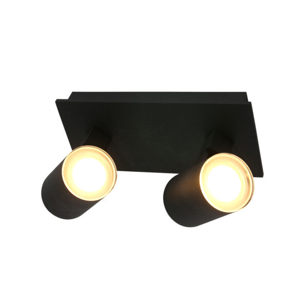 Steinhauer Noirs opbouwspot - tweelichts - incl. LED GU10 - kantelbaar - zwart - Image 11
