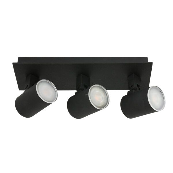 Steinhauer Points noirs spot – GU10 – Zwart