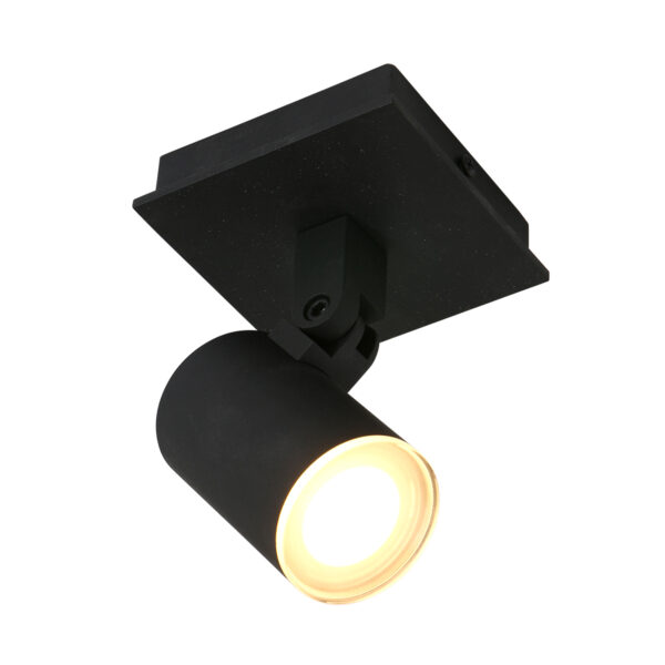 Steinhauer Noirs opbouwspot - incl. LED GU10 - kantelbaar - zwart - Image 8