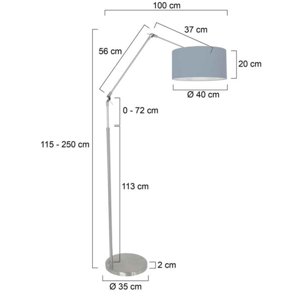 Steinhauer Prestige chic vloerlamp – E27 (grote fitting) – Staal - Image 5
