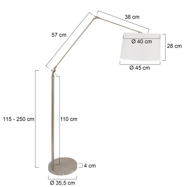 Steinhauer Gramineus Vloerlamp RVS - Image 6